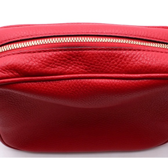 Authentic Gucci Red Soho Leather GG Tassel Crossbody Bag - Picture 6 of 16